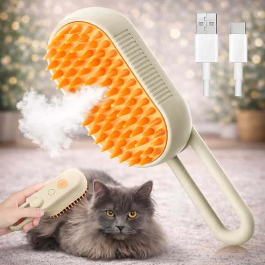 3-in-1 Dampf-Tierbürste