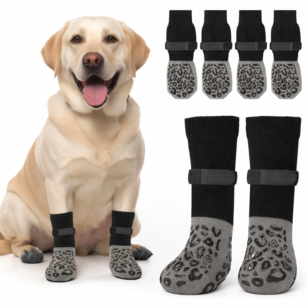 Anti-Rutsch Hundesocken (4er Set)