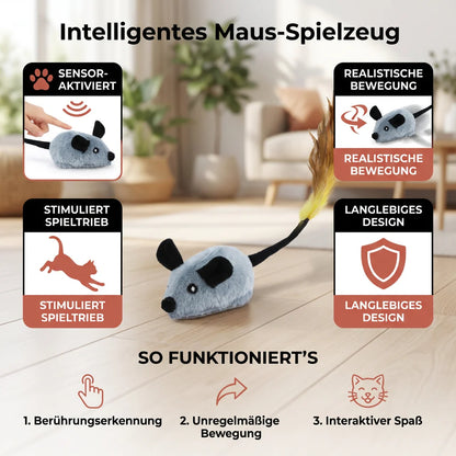 Interaktive Spielmaus für Katzen