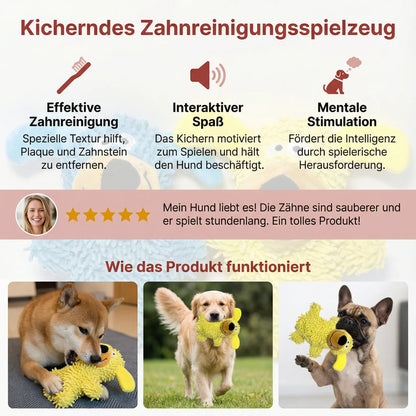 Quietschendes Hundespielzeug mit Schlenkerarmen