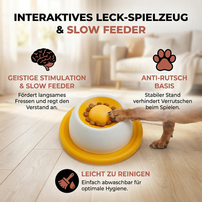 Schleckmatte mit Snacknapf für Hunde & Katzen