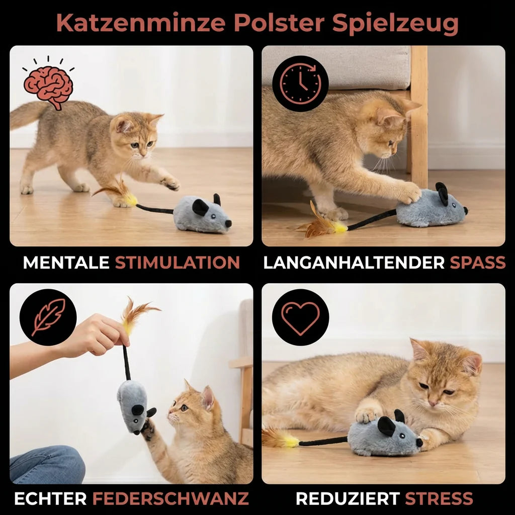 Interaktive Spielmaus für Katzen