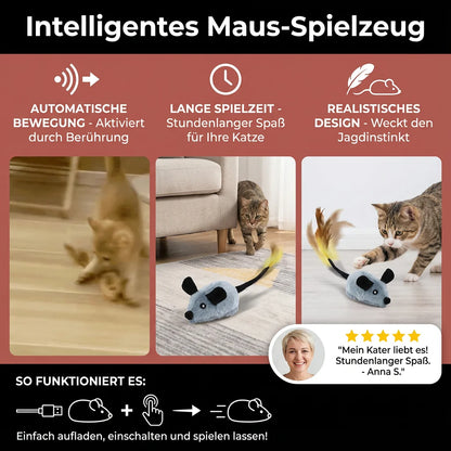 Interaktive Spielmaus für Katzen