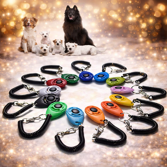 2-in-1 Hundetraining Clicker mit Handschlaufe