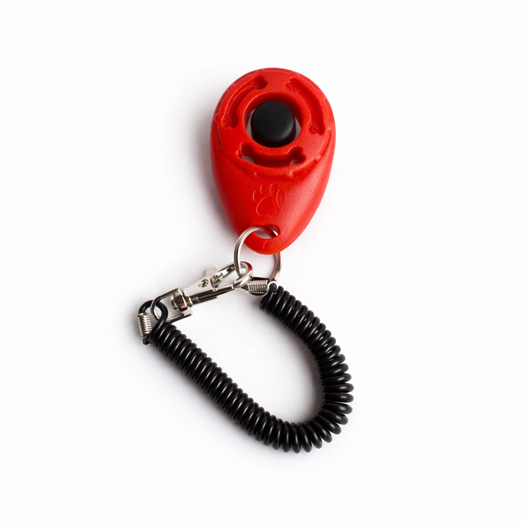 2-in-1 Hundetraining Clicker mit Handschlaufe