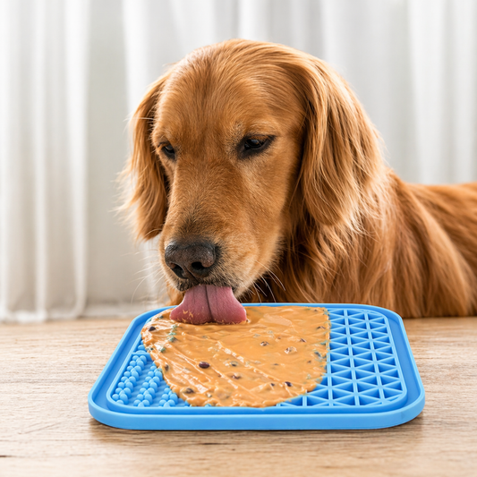 Schleckmatte mit Saugnapf für Hunde & Katzen