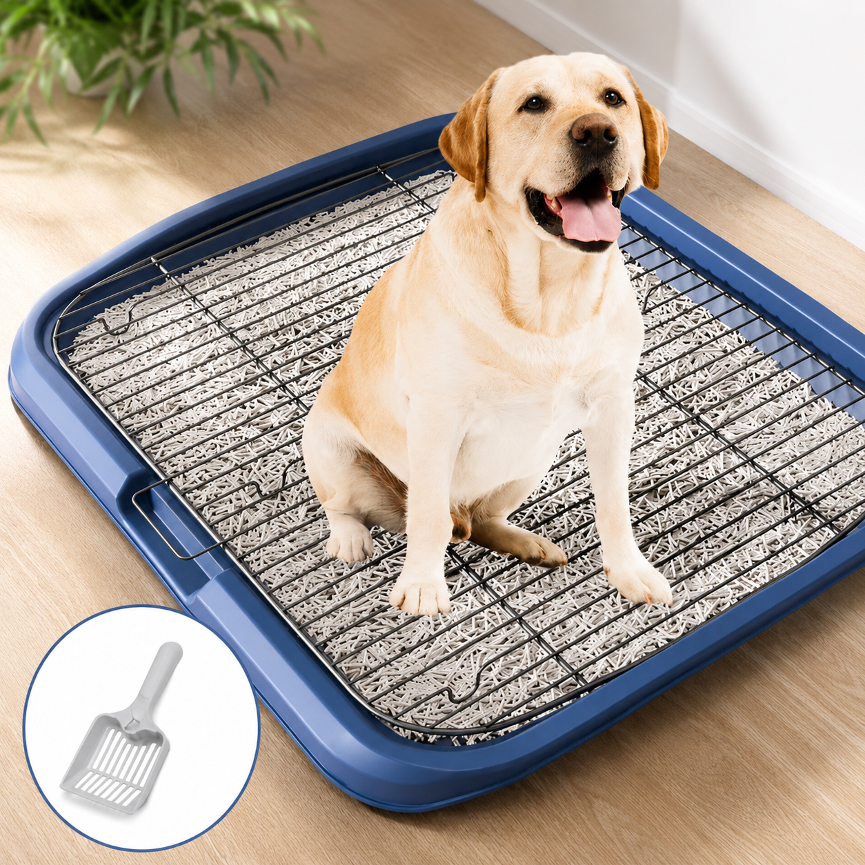 Edelstahl Hunde Toilette für große & mittelgroße Hunde