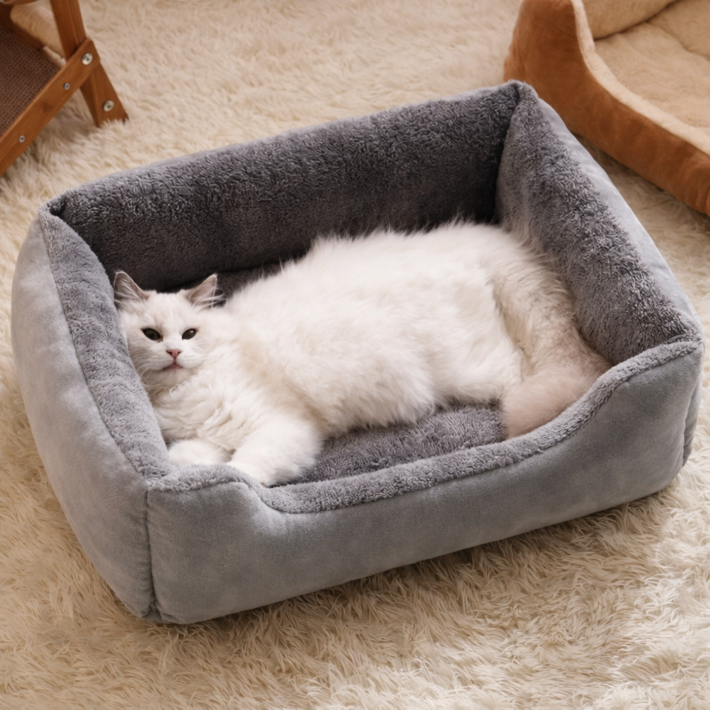 Winter Kuschelbett für Hunde & Katzen