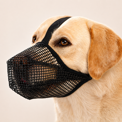 Weicher Hundemaulkorb aus Mesh