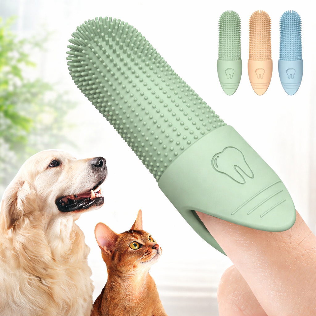 360° Finger-Zahnbürste für Hunde & Katzen