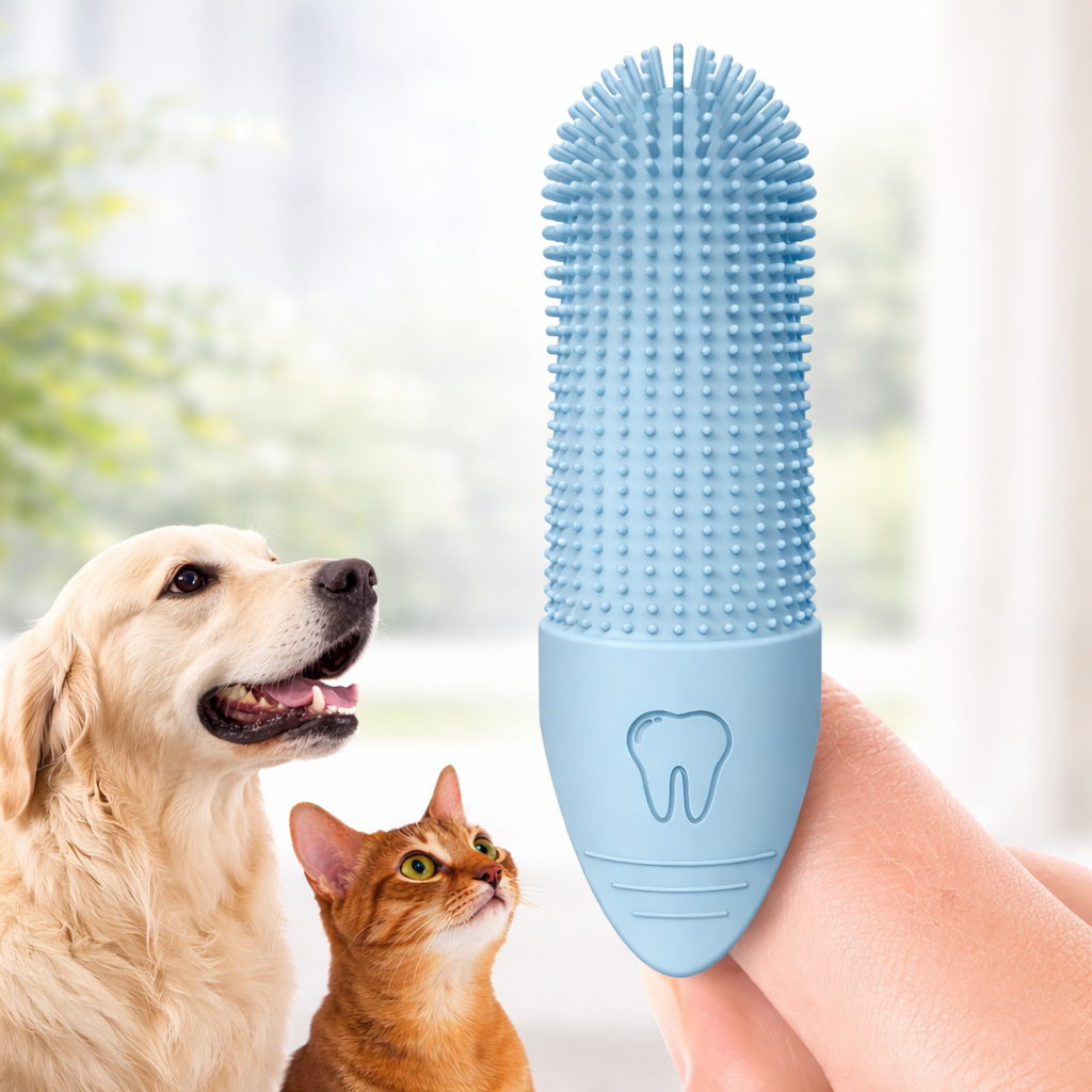360° Finger-Zahnbürste für Hunde & Katzen