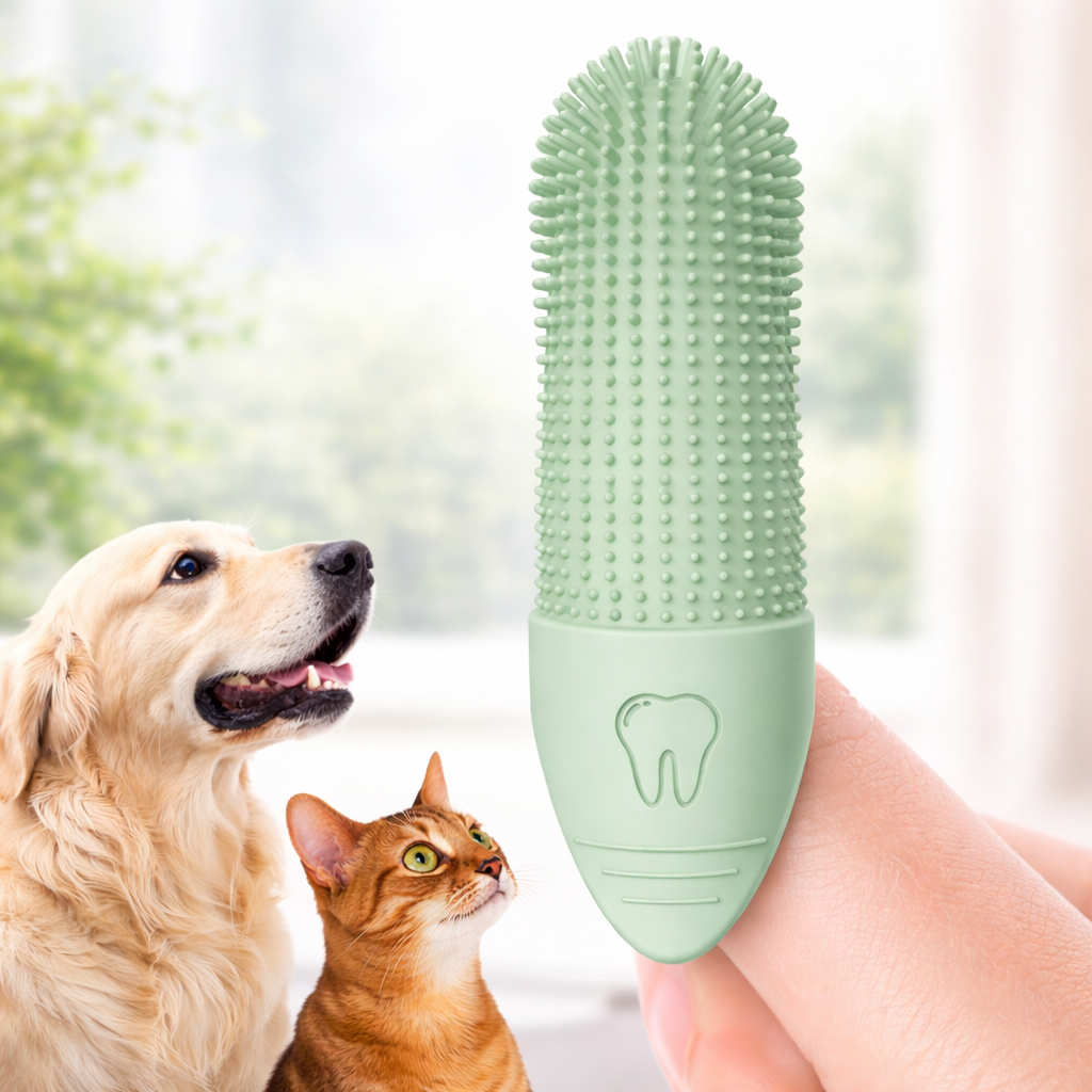 360° Finger-Zahnbürste für Hunde & Katzen
