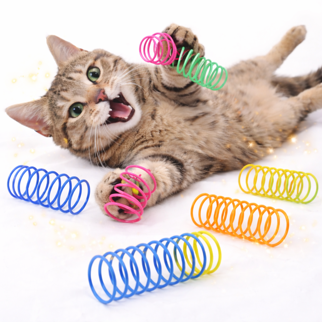 Interaktives Katzen-Frühlingsspielzeug