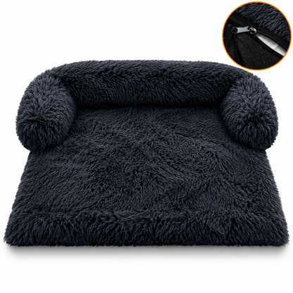 Kuscheliges Hundebett Sofa mit Plüschbezug für Hunde & Katzen
