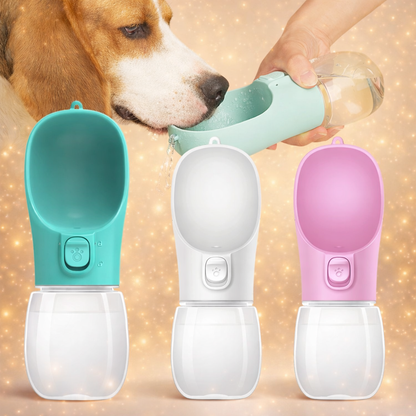 Tragbare Hunde Trinkflasche mit Napf
