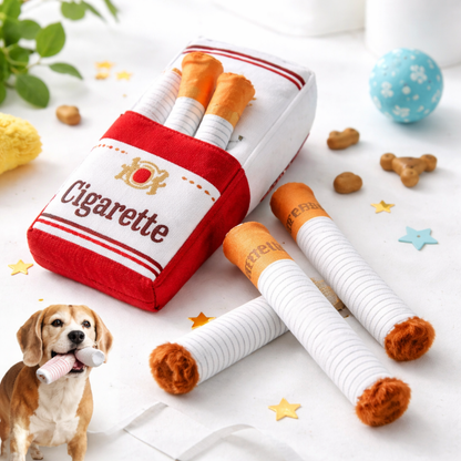 Quietschendes Hundespielzeug „Zigarette“