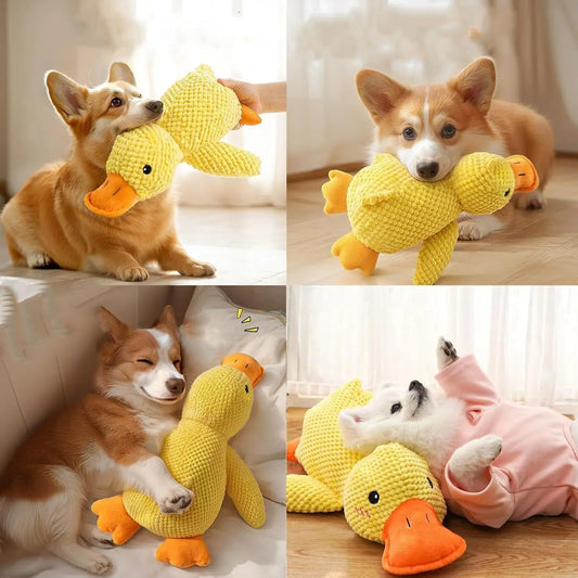 Quietsch-Hundespielzeug „Robuste Ente“