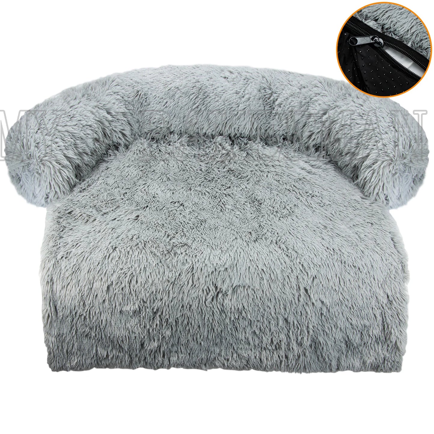 Kuscheliges Hundebett Sofa mit Plüschbezug für Hunde & Katzen