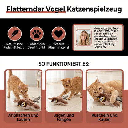 Interaktiver Flattervogel für Hunde & Katzen