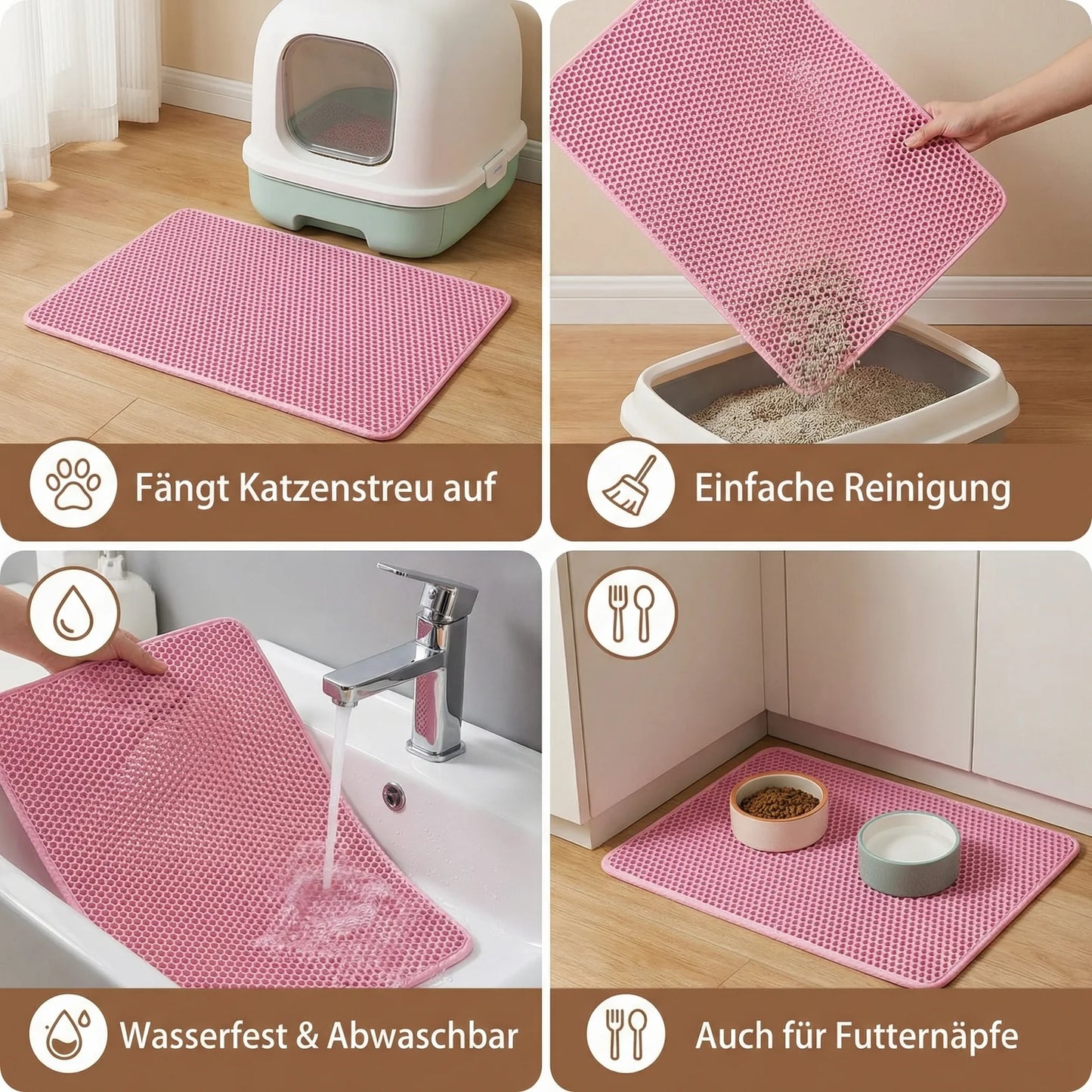 Extra große Katzenstreu-Matte