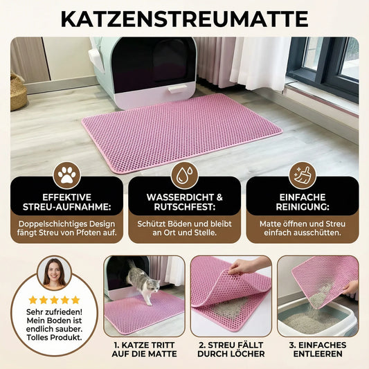 Extra große Katzenstreu-Matte