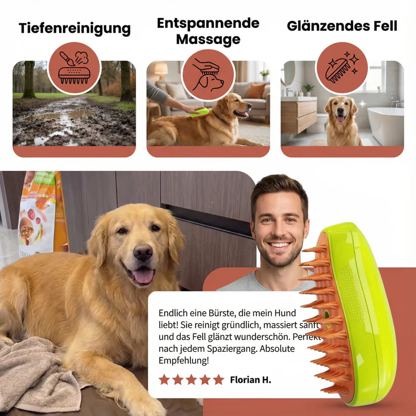 Silikon Badebürste für Hunde & Katzen